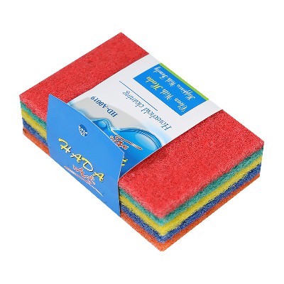 Colorful sand containing cleaning cloth