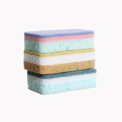 Thick and colorful dishwashing sponge